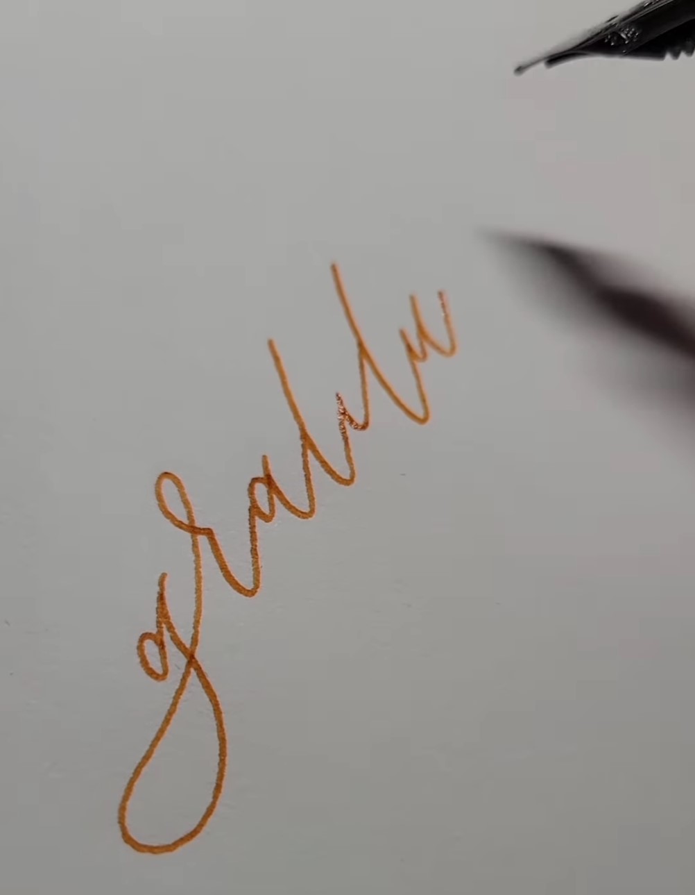 gratitude instragram reel of calligraphy
